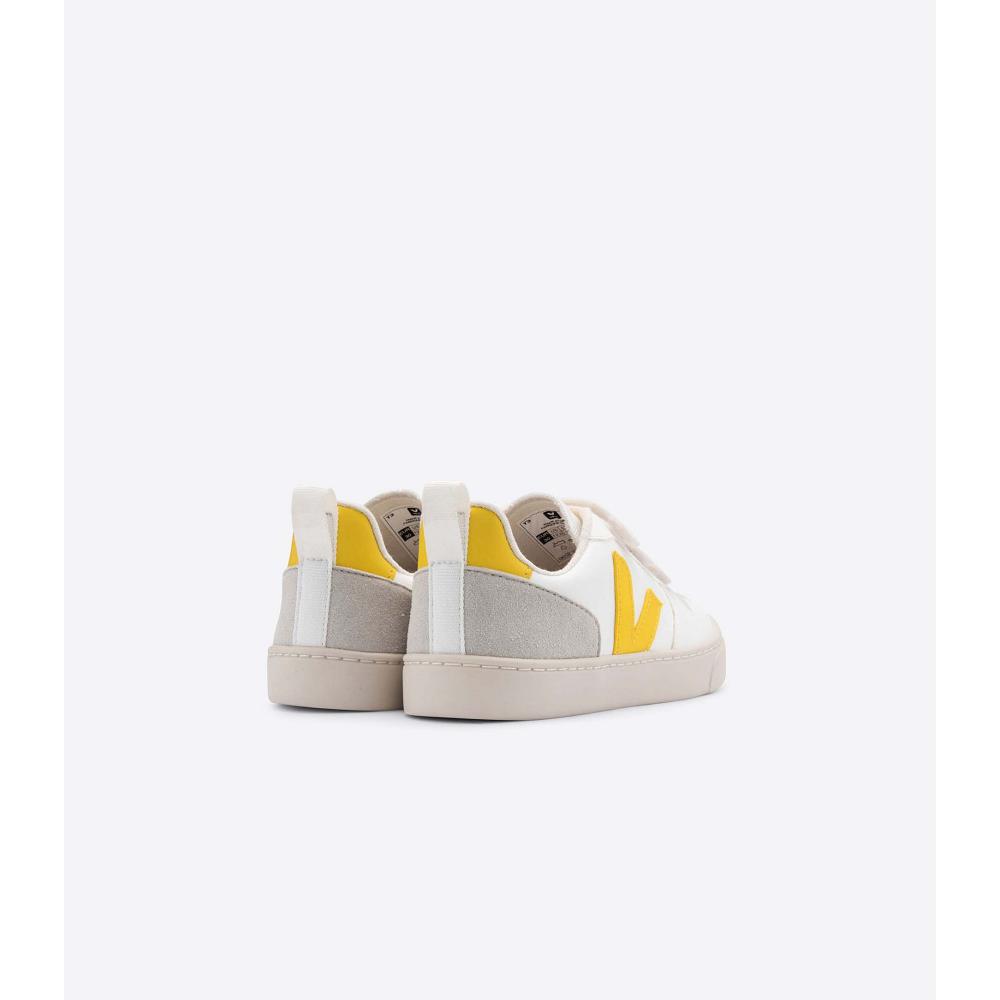 Veja V-10 CWL Schoenen Kinderen White/Gold | BE 787YXF